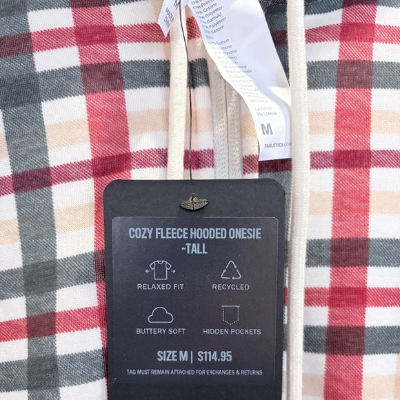 NWT Fabletics Women's Holiday Onesie Sz M Tall - Picture 4 of 4